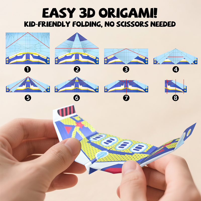 Kit de Origami para Aviões de  - Kids Educational Game avaliação e preço
